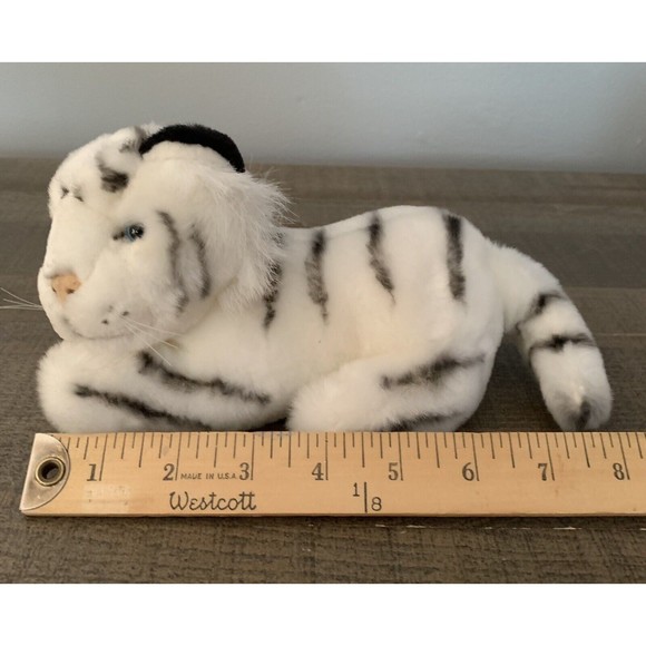 Wildlife Artist Conservation Collectibles 8” White Tiger Plush Realistic Stuffed - Picture 5 of 13